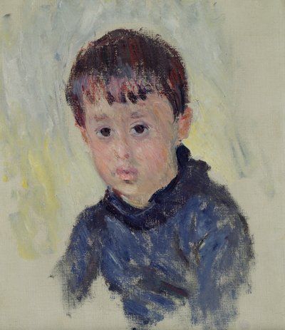 ミシェルモネ（1878〜1966年）、ブルージャンパー、1883年 作： Claude Monet